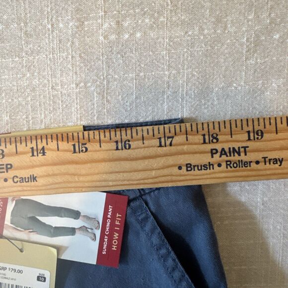 NWT -  WOOLRICH Dark Cobalt Blue Sunday Chino Ankle‎ Pants Women’s Size 10 $79 - Picture 5 of 12